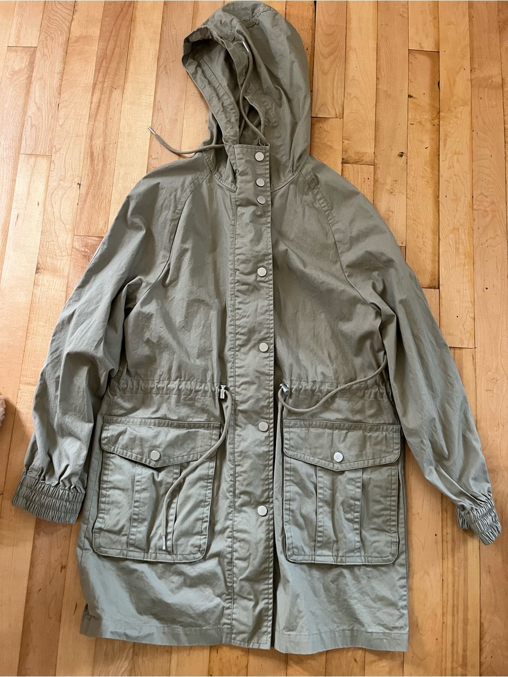 Joe Fresh Olive Utility Hooded Jacket
